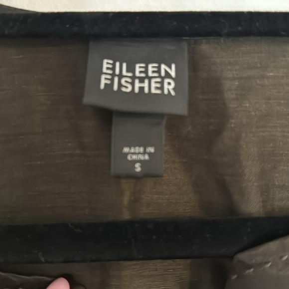 Eileen fisher 3/4 sleeve Silk Linen blend jacket. Size Small - Picture 3 of 5